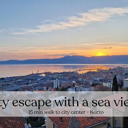 Sea View With Free Parking * Риека